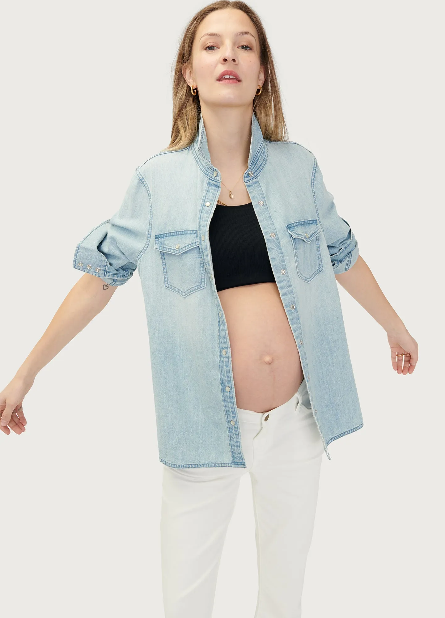 The Denim Maternity Shirt