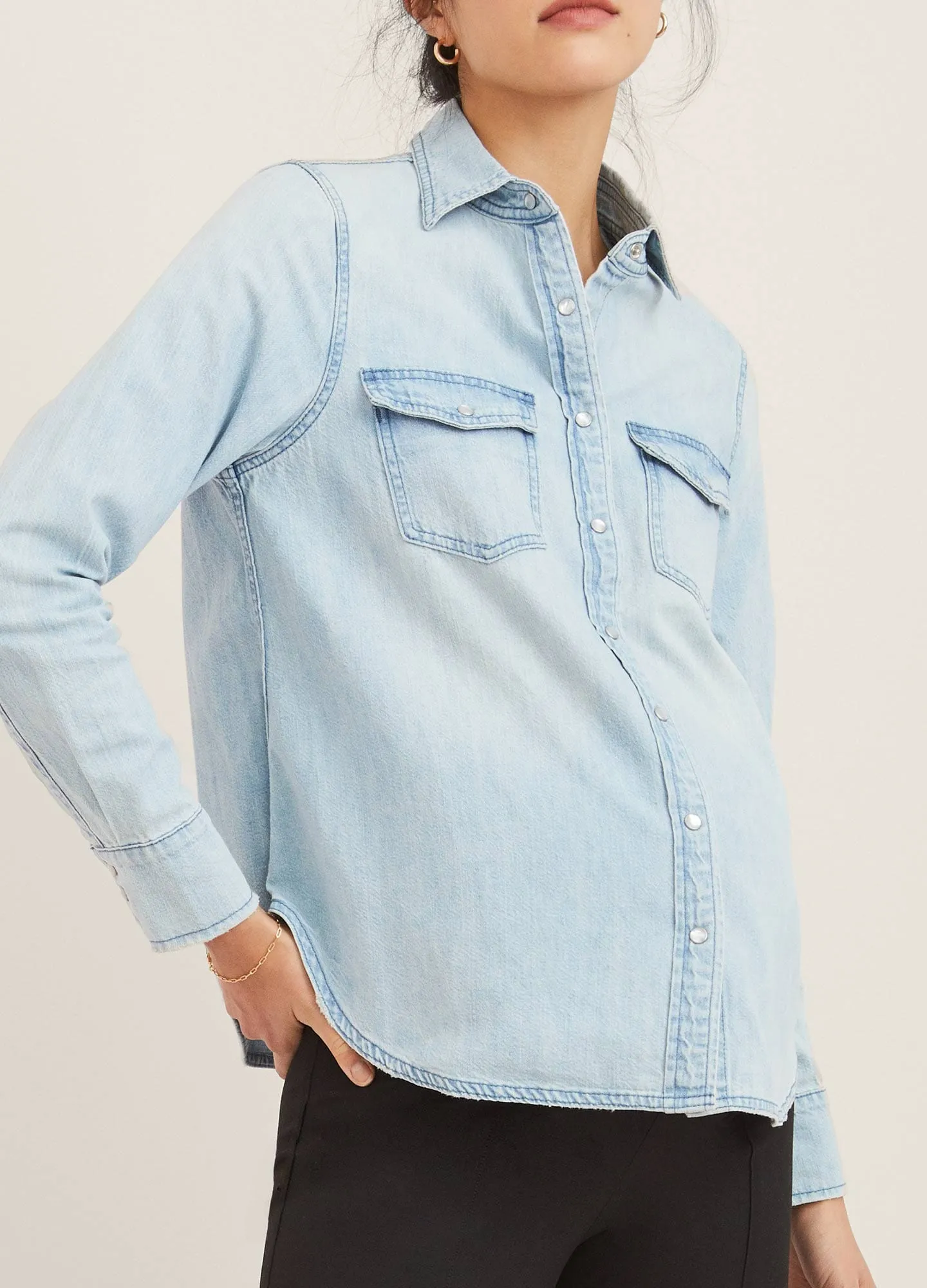 The Denim Maternity Shirt