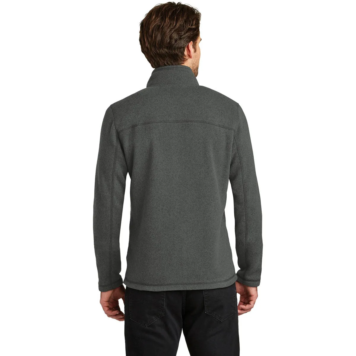 The North Face Men's TNF Black Heather Sweater Fleece Jacket