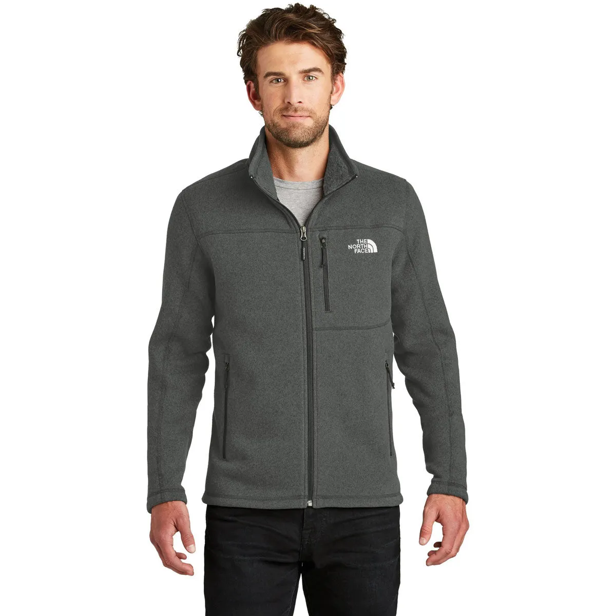 The North Face Men's TNF Black Heather Sweater Fleece Jacket