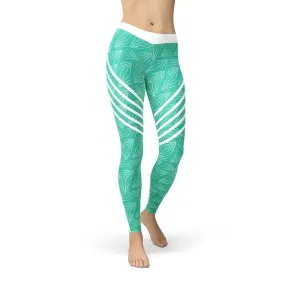 Turquoise Performance Workout Leggings