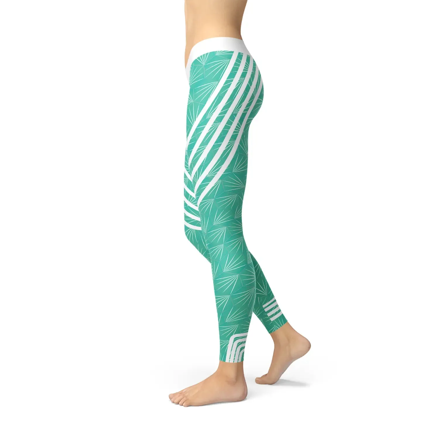 Turquoise Performance Workout Leggings