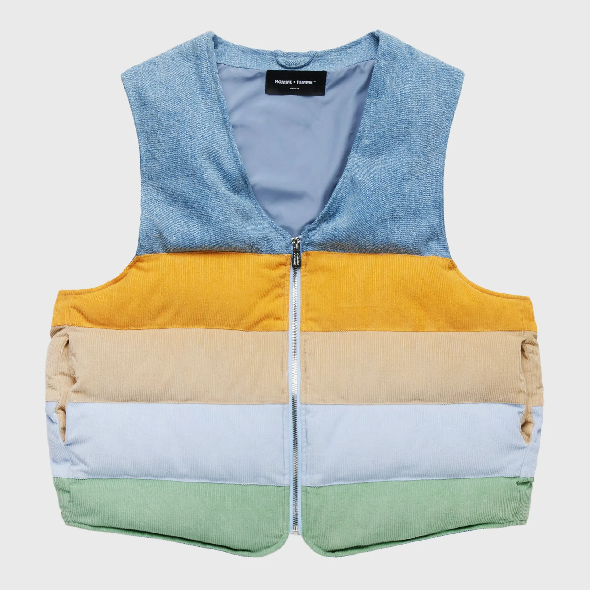 Tyson Corduroy Vest Blue