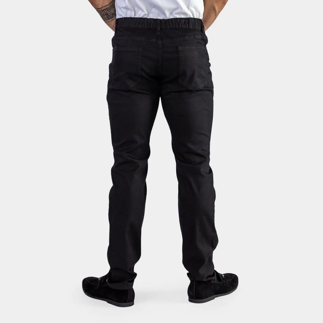 Ultra Stretch Chino Pants - Slim Fit - Black