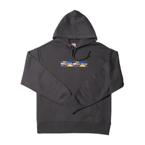 Underground Cloud Camo Box Logo Hoodie - Charcoal