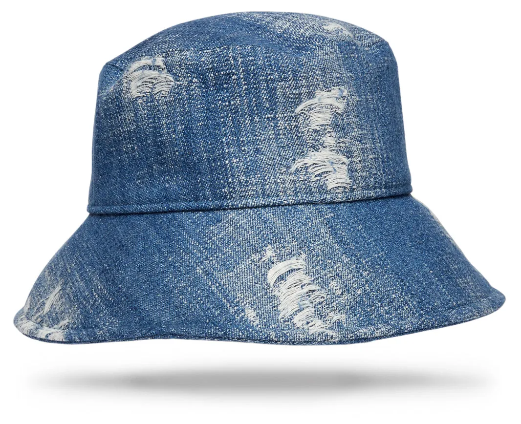 Upcycled Denim Bucket Hat - W