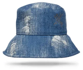 Upcycled Denim Bucket Hat - W