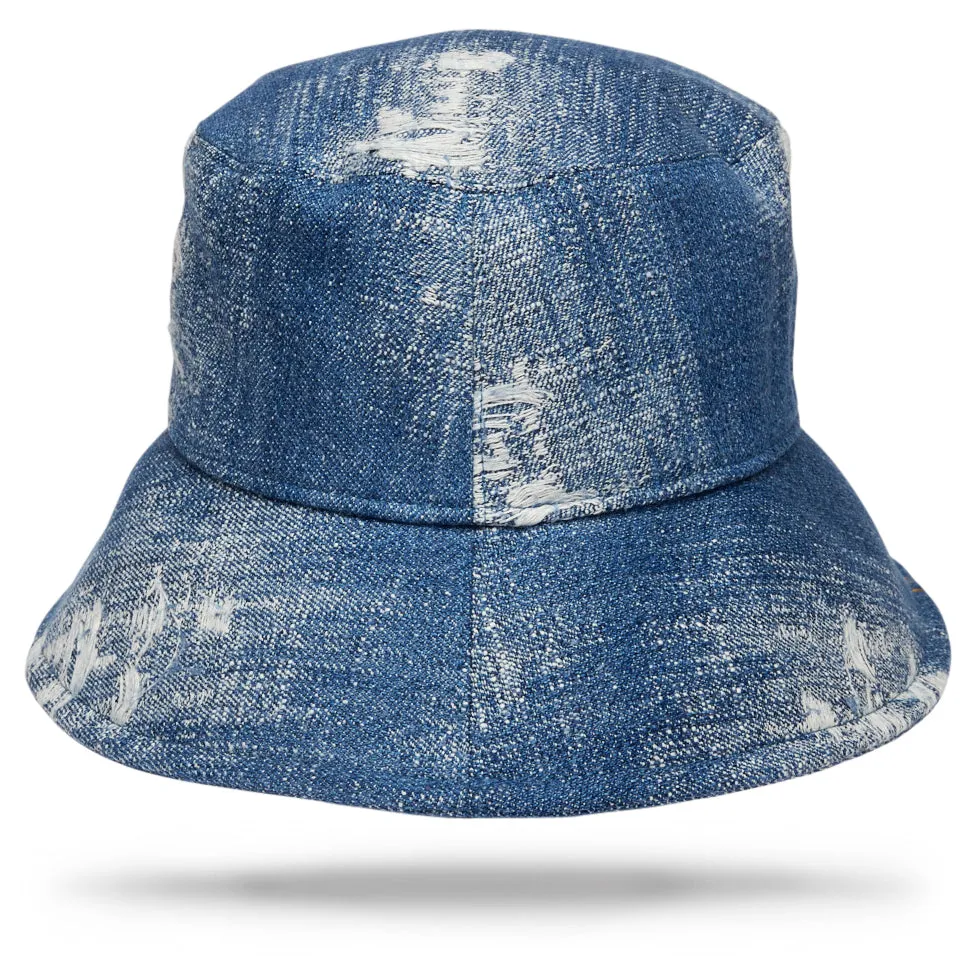 Upcycled Denim Bucket Hat - W