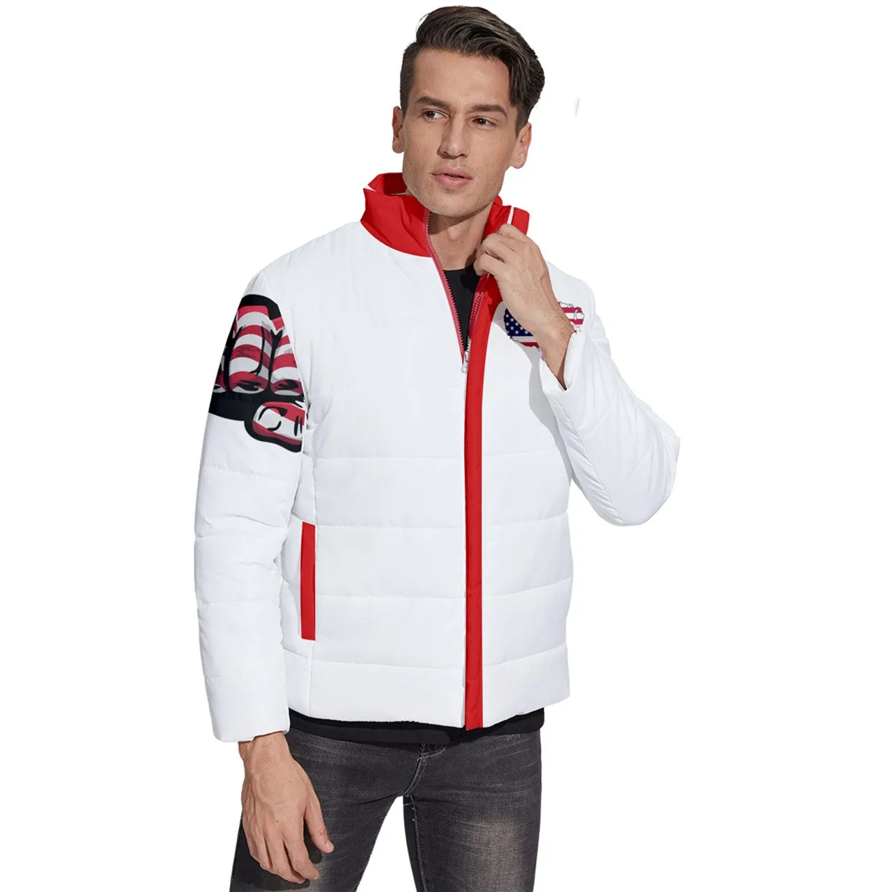 USA Men's Puffer Bubble Jacket Coat