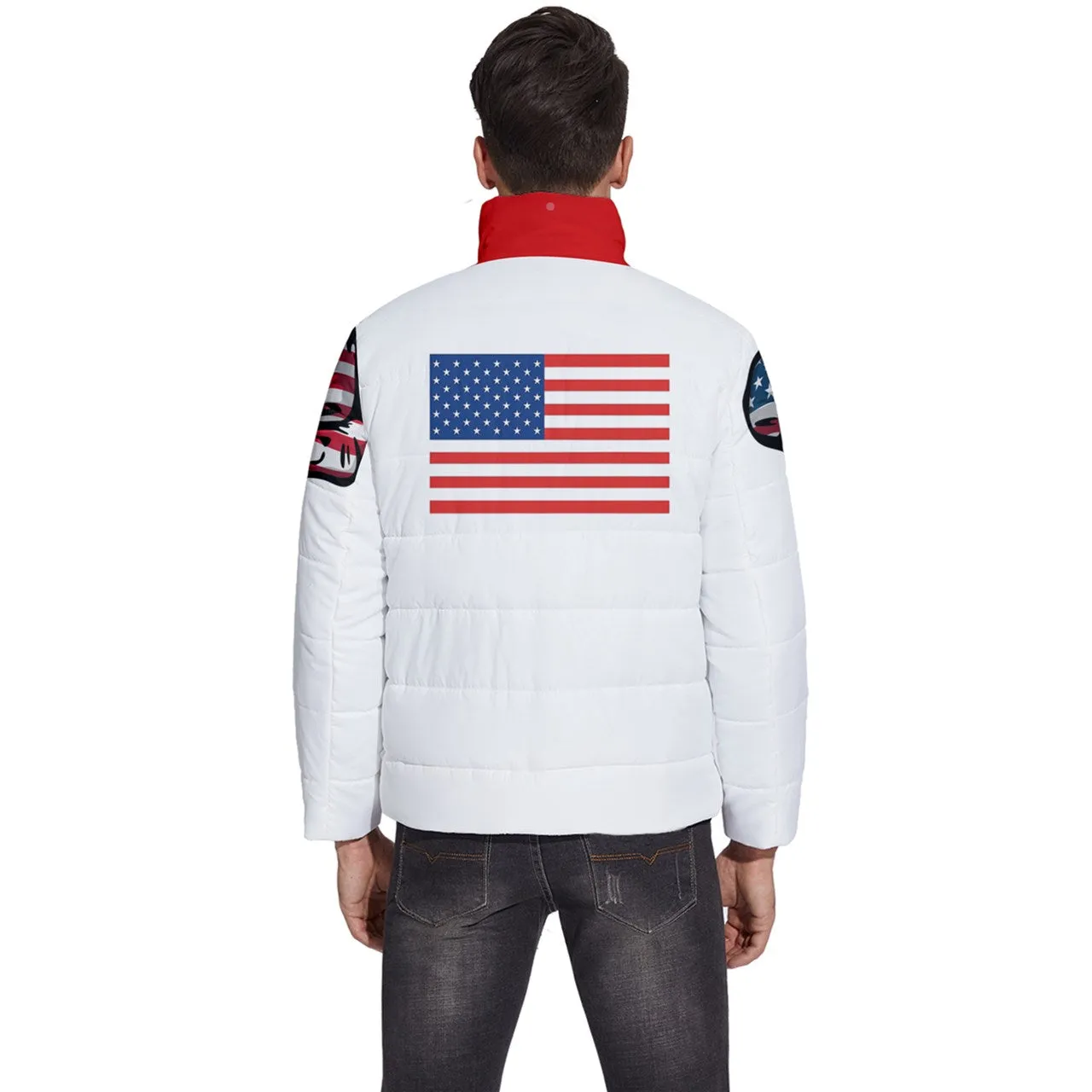 USA Men's Puffer Bubble Jacket Coat