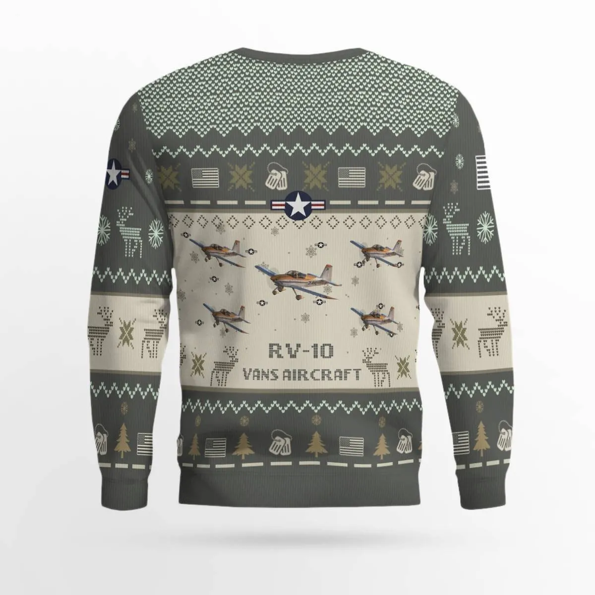 Vans Aircraft RV-10 RV10_Aircraft Ugly Sweater, Ugly Sweater Christmas Shirt for Men Dad Veteran