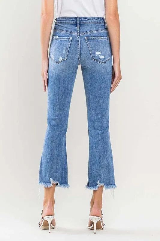 VERVET BY FLYING MONKEY BELLA HIGH RISE KICK FLARE JEANS