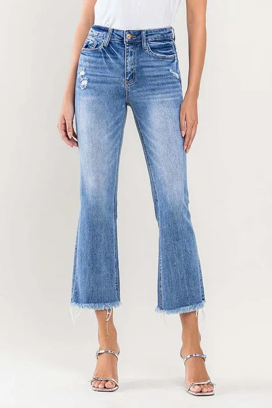 VERVET BY FLYING MONKEY BELLA HIGH RISE KICK FLARE JEANS