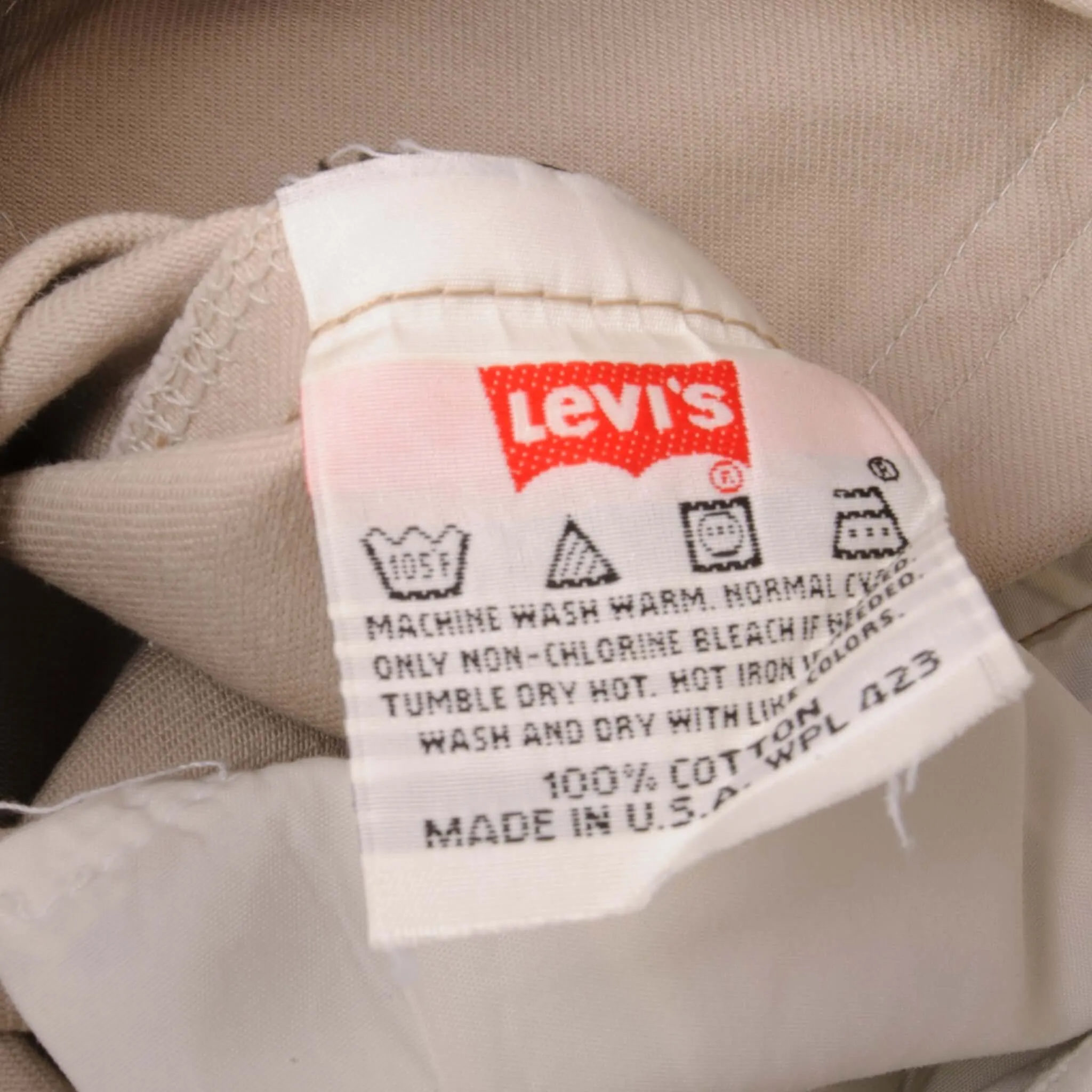 VINTAGE LEVIS 501 BEIGE PRESHRUNK JEANS 1993 SIZE 30X32 W30 L32 MADE IN USA DEADSTOCK