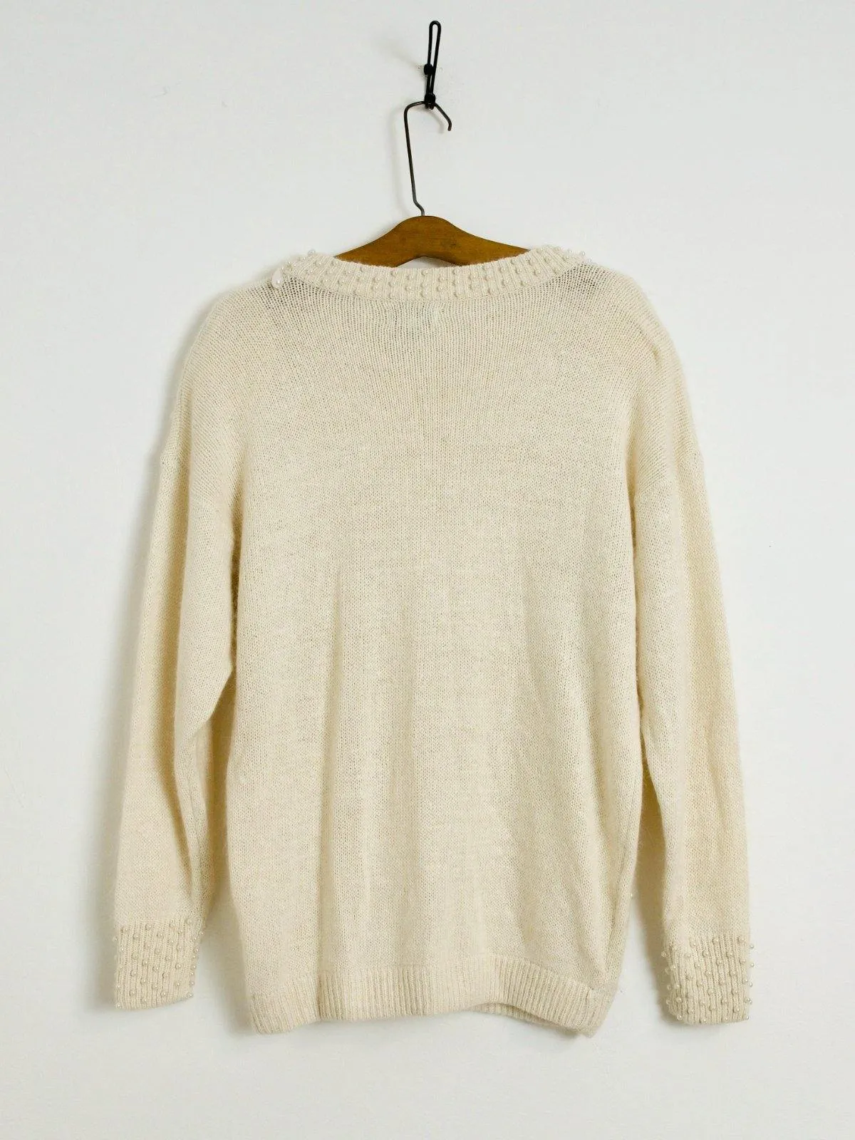 Vintage Pearl Teardrop Sweater