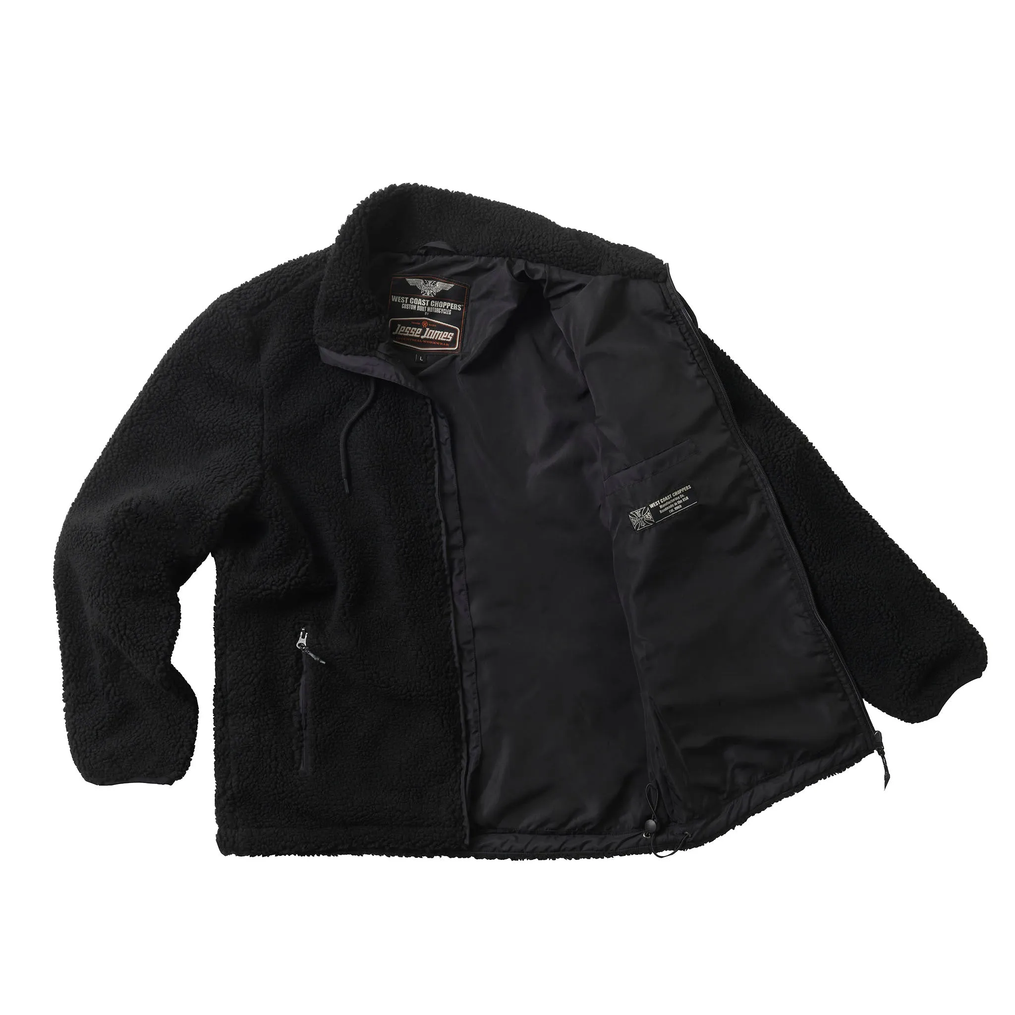 WCC ANVIL FLEECE JACKET - BLACK