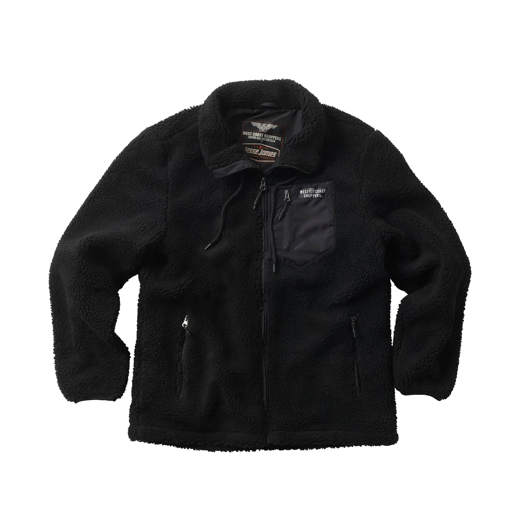 WCC ANVIL FLEECE JACKET - BLACK