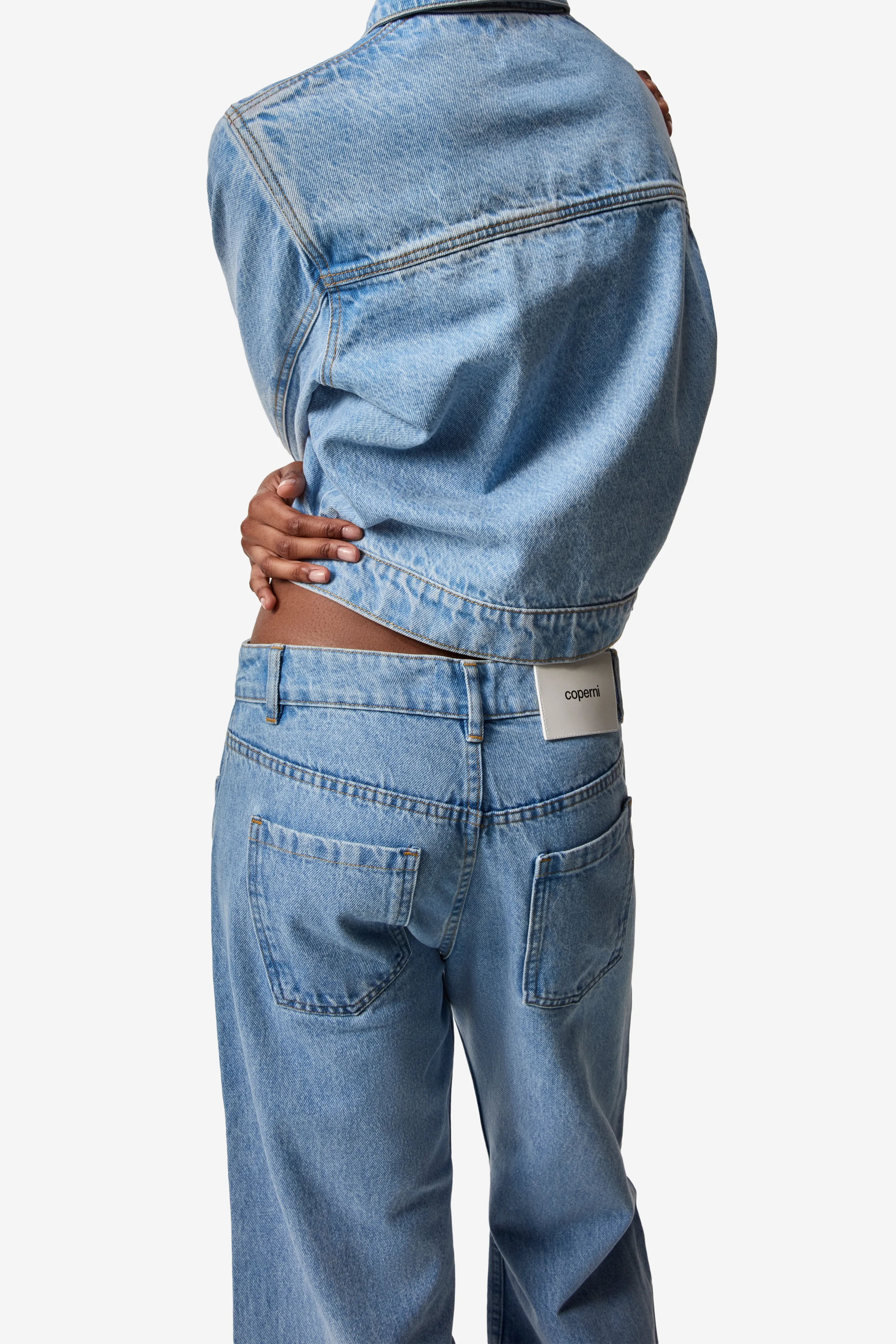 Wide Leg Denim Pants