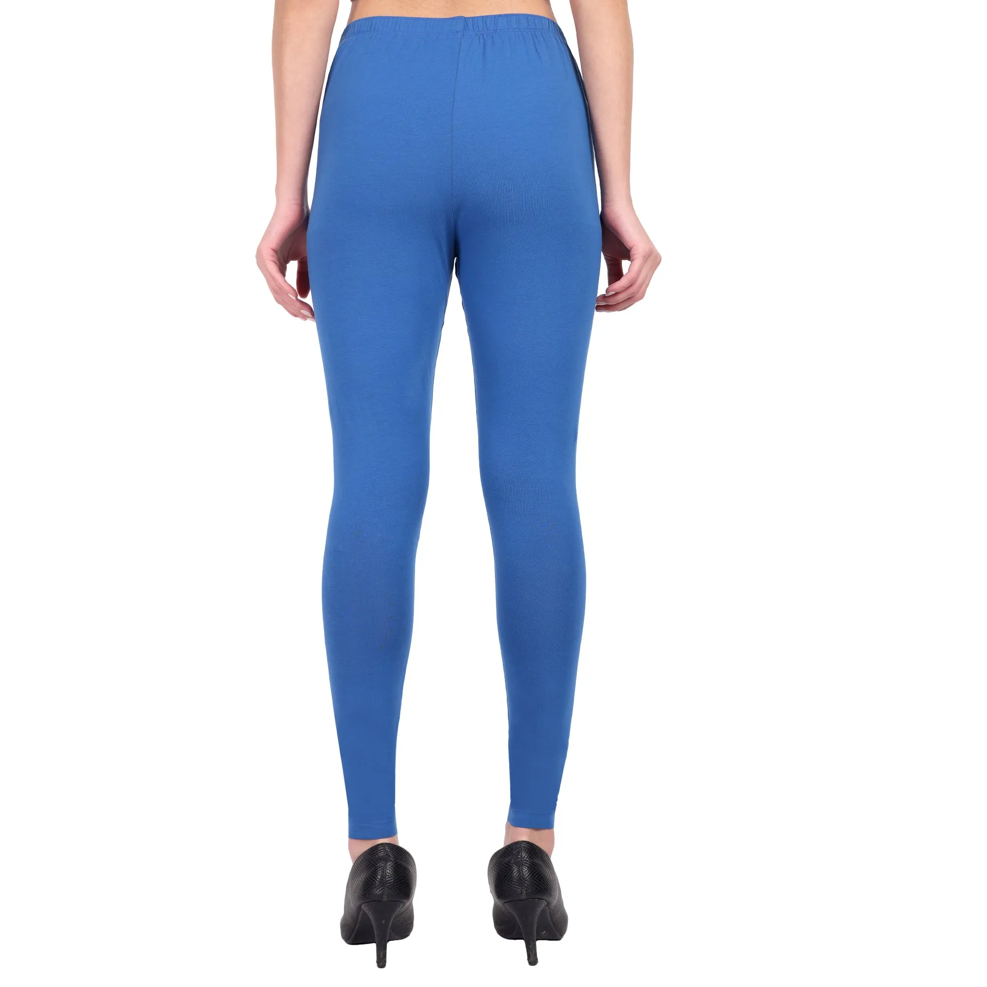 Women Bright Royal Breathable Long Length Legging