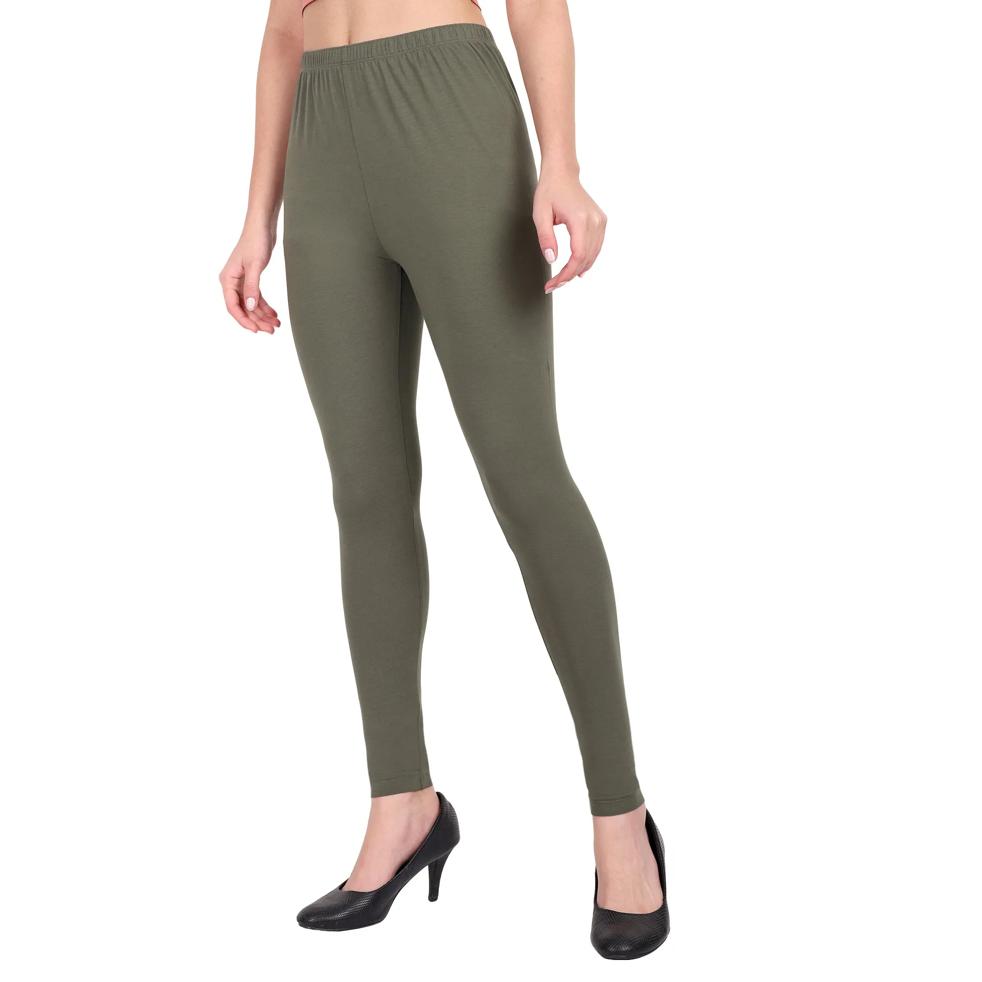 Women Dark Military Breathable Long Length Legging