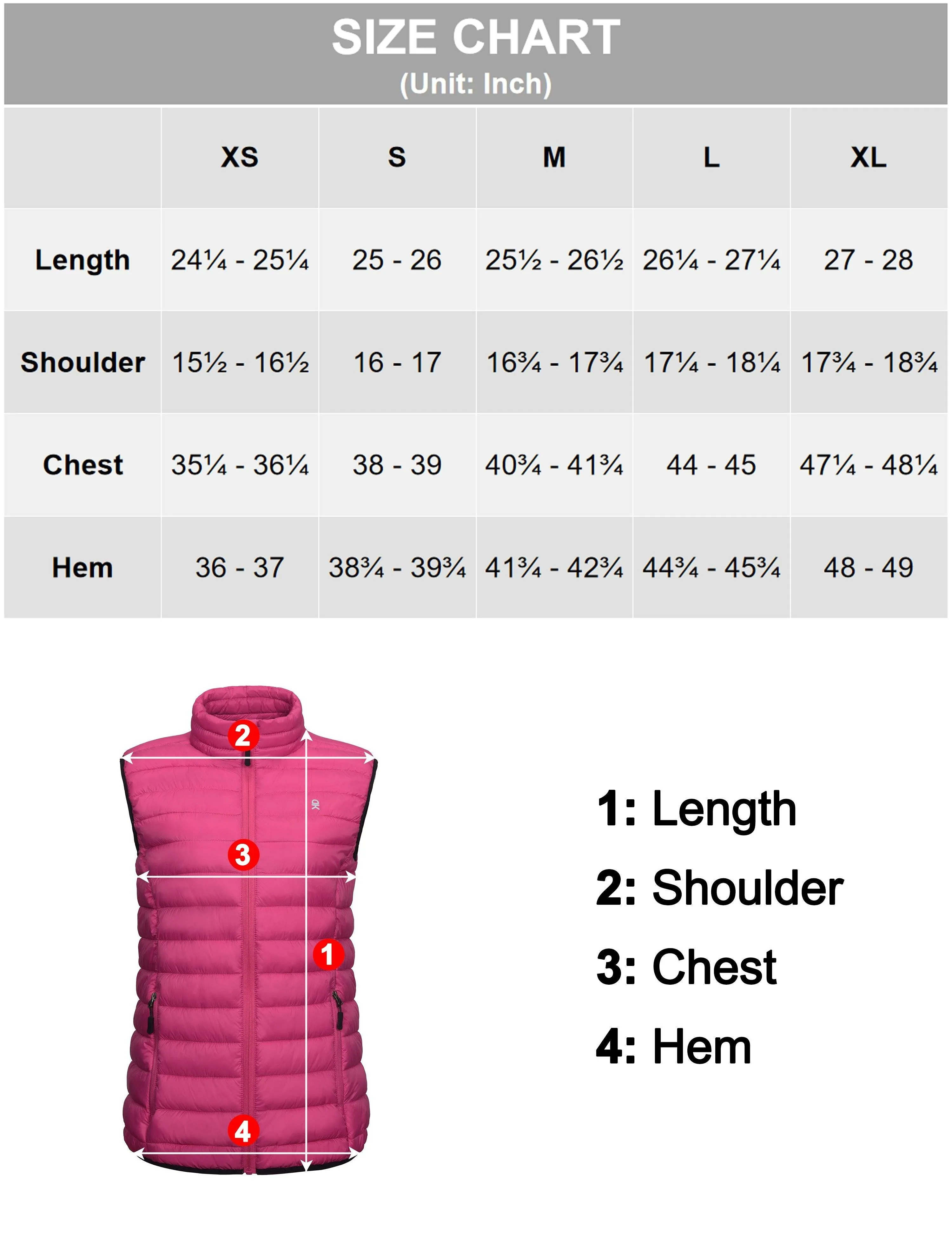 Women's Lightweight Warm Puffer Vest