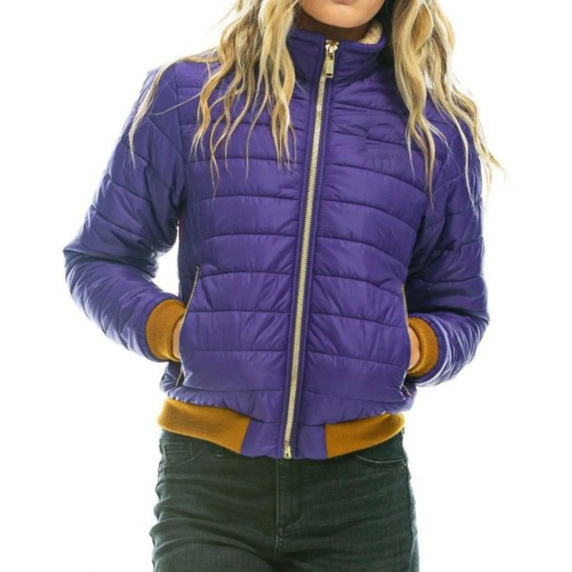 Women's Vintage Rainbow Sunburst Jacket - Purple