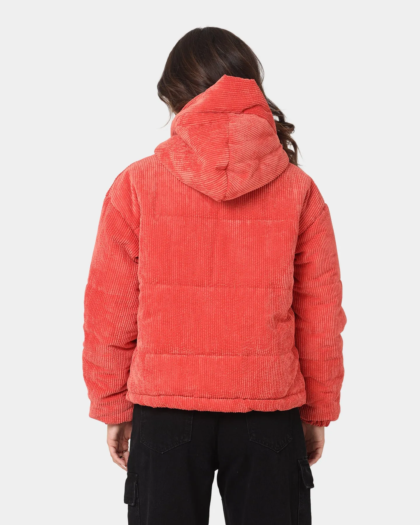 XXIII Women's Schyler Corduroy Puffer Jacket Red